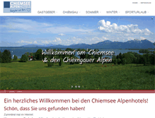 Tablet Screenshot of chiemsee-alpenhotels.de